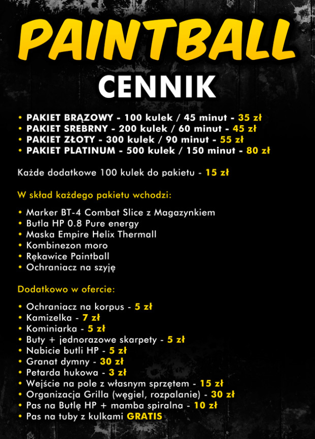 paintball-cennik