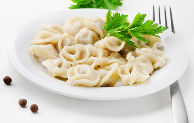 Meat Dumplings with fresh parsley